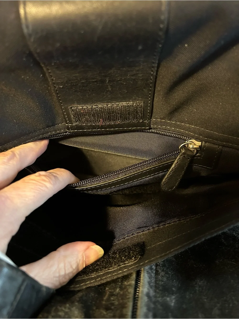 Coach Black Ballistic Nylon and Leather Messenger Laptop Bag G35-6411